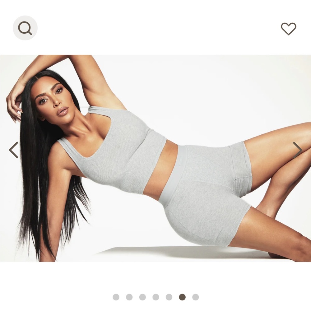 Cotton ribbed Skimms set - bone